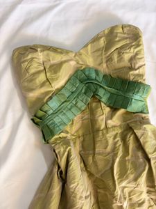Chic Strapless Green Party Dress