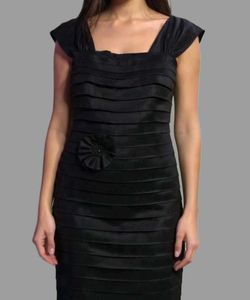 Elegant Black Dress with Ruffle Detail
