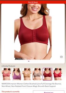 Maroon Bra pack of 2