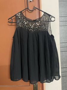Combo Tops- Kalamkari Top And Black Partywear