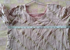 Pink Embellished Kurti