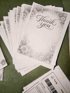 Elegant Floral "Thank You" Cards