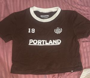 Brown Portland Graphic Print T-Shirt