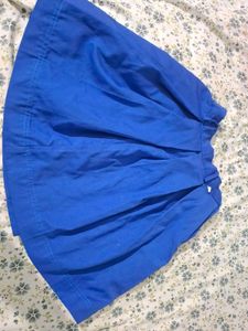 Blue school skirt