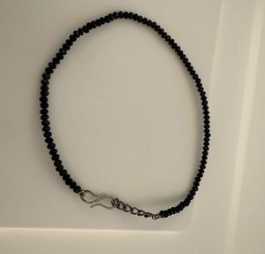 Elegant Black Beaded Necklace