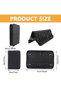 Makeup Brush Pouch Foldable Zipper
