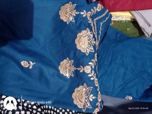 new Elegant Teal Kurta Set with Embroidery