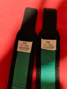 Adjustable Knee Support, Black &amp; Green, 2 Count
