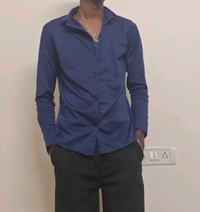 Blue Button-Down Shirt