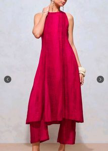 Elegant Magenta Kurta Set with Palazzo