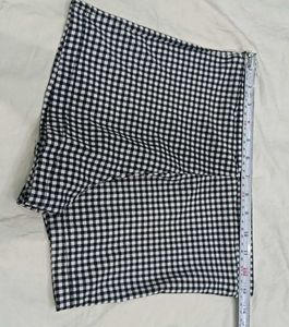 Black &amp;28,30 size 🔥White Gingham Shorts