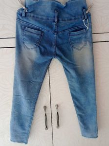 Trendy High Waist Ripped Jeans