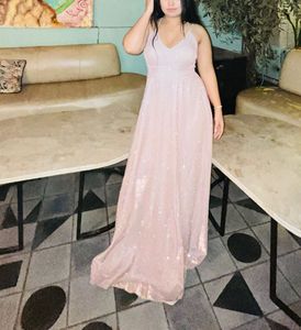 Sparkly Pink Maxi Dress