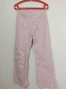 H&amp;M Pink Wide Leg Jeans