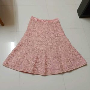 Elegant Pink Embellished Dress Fabric