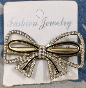 Sparkling Bow Hair Clip