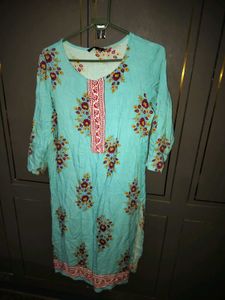 Beautiful Blue Floral Kurta