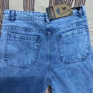 Light Wash Blue Straight leg Jeans