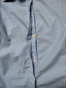 Classic Blue Striped Button-Up Shirt