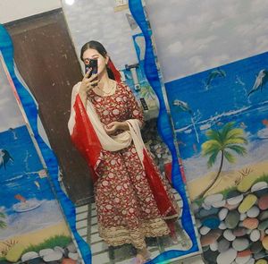 Beautiful Floral Kurta Set with Dupatta