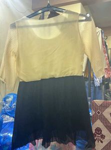 Elegant Two-Tone Dress