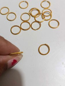 Gold Twisted Nose Rings
