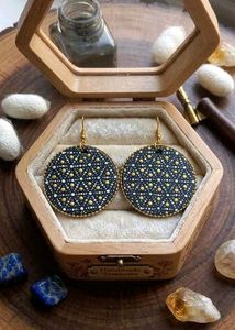 Boho Mandala Dot Earrings