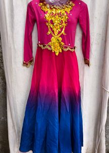 12238. Stunning Ombre Ethnic Gown