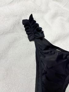 Black Bikini Bottom with Ruffles