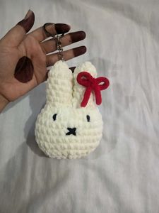 Handmade Miffy Plush Keychain withpremium yarn