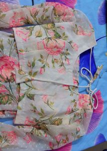 Elegant Floral Ready to wear Print Saree