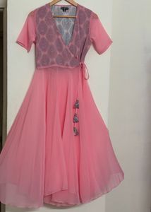Elegant Pink Kurta Set with Palazzo