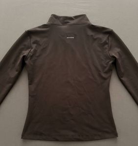 Brown Turtleneck Long Sleeve Top