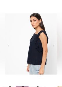 AERO JEANS WOMENSSleeveless Square-Neck Top with L