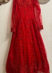 Stunning Red Embellished Gown