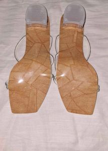 Sparkling White Flat Sandals