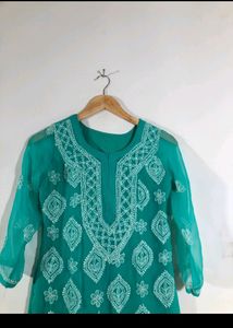 Chickenkari Kurti With Attached Inner