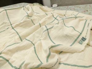 checked double cotton fabric