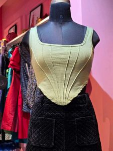 Ribbed Corset Style Tank Top