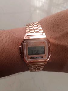 Rose Gold Digital Watch
