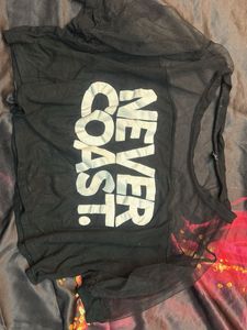 Black Never Coast Graphic Top