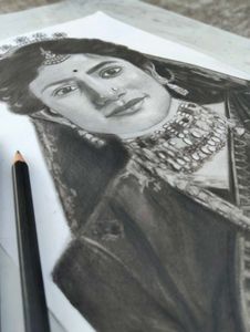 Handmade Charcoal Portrait Art