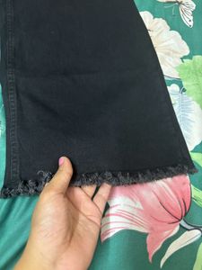 High Waisted Black Wide Leg Jeans