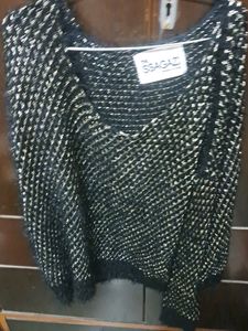 Golden Shimmer Pullover L