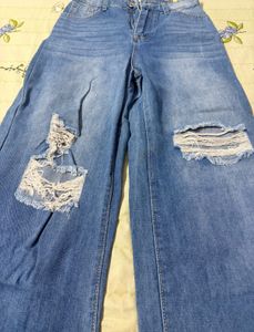 ruff Wide Leg Jeans