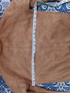 Men's Tan Suede Bomber Jacket