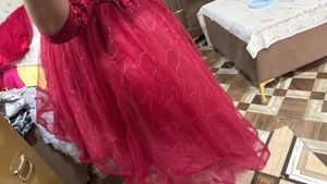 Stunning Red Embellished Gown🎀🦋❤️