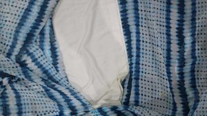 Blue &amp; White Tie-Dye Dress
