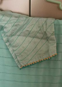 sky blue saree
