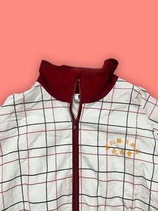 Vintage Plaid Bomber Jacket
